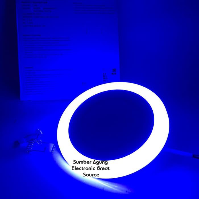 LED Panel Light 2 Warna Putih Biru 6W + 3W Bulat Downlight 2Warna Emico