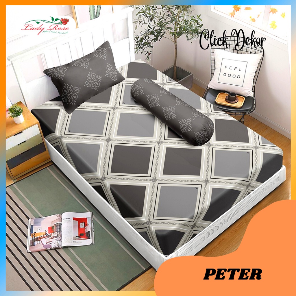 SPREI LADY ROSE SINGLE 120X200 NO 3 PETER SEPREI LADY ROSE TERBARU SEPRAI TEMPAT TIDUR CANTIK SPREI 