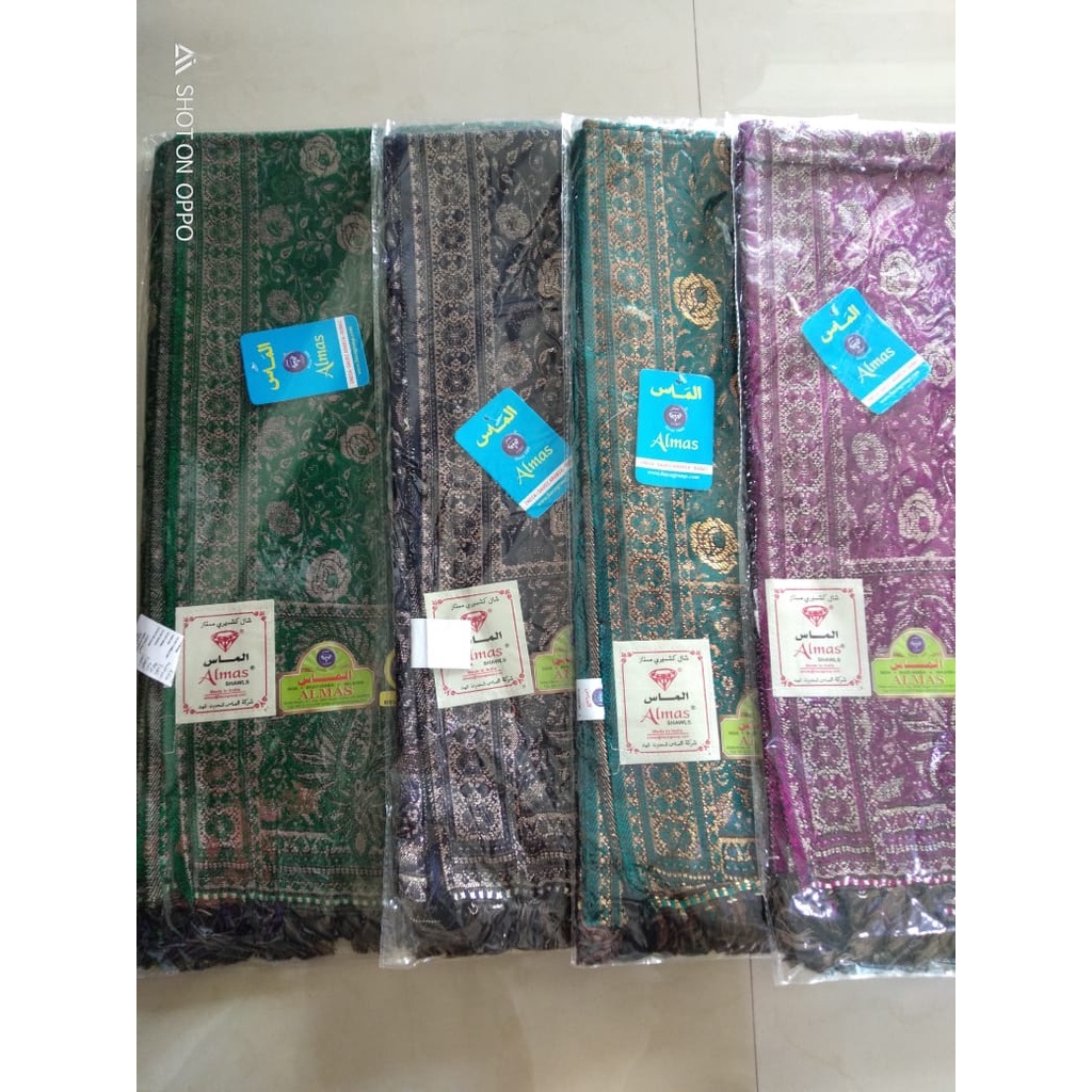 SORBAN ALMAS SHAWL PREMIUM QUALITY SORBAN BORDIR KEMBANG