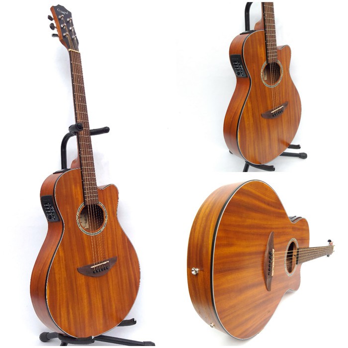 Gitar Akustik Elektrik Tuner Camwood IWC-38NSK Body Slim Original