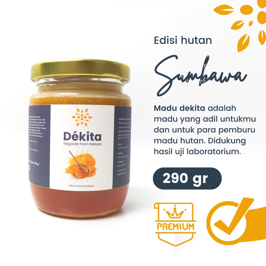 

Madu Dekita 290 gr - Edisi Madu Hutan Sumbawa 100% Murni