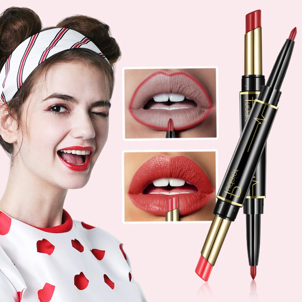 TERBARU Pudaier Double Lipstick Pencil Kosmetik Bibir cjr P1237