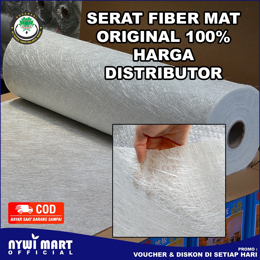 TERMURAH ISI 1 KG Serat Fiber / Mat fiber / Waterproofing / Penambal Bocor / Anti Bocor / Resin Fibe