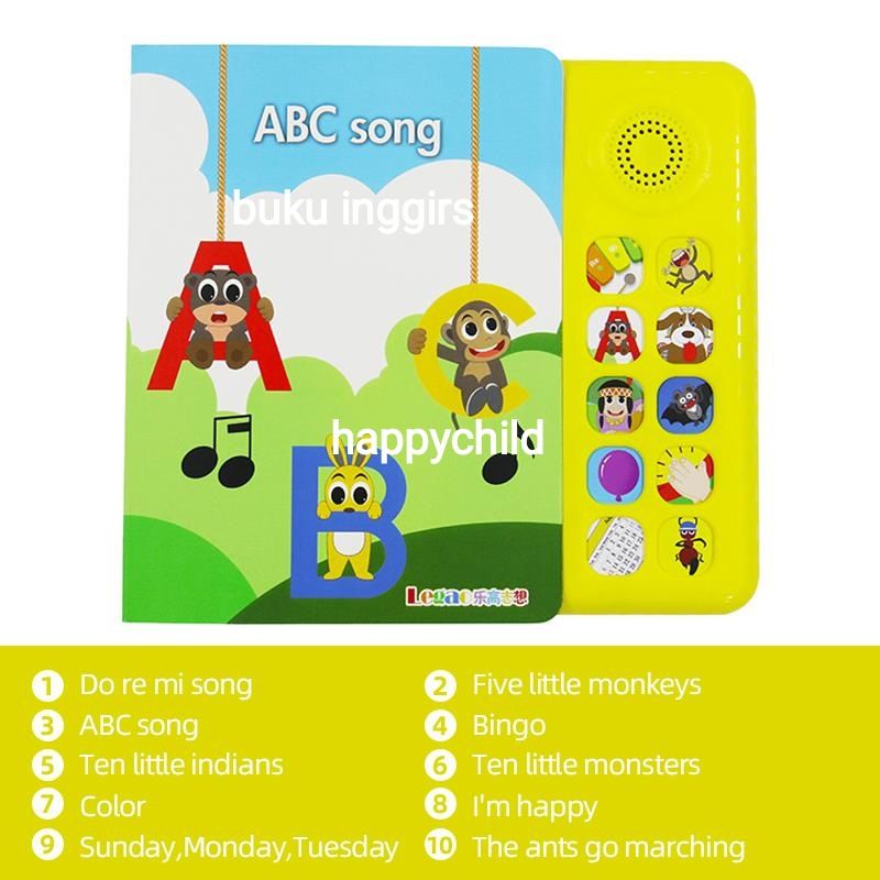 original pinkfong soundbook English songs buku bacaan buku anak buku impor happychild