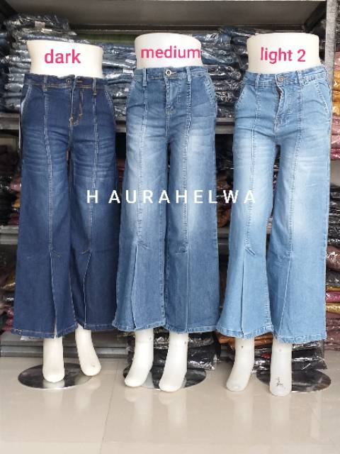 KULOT JEANS VJ  ORIGINAL HAURAHELWA  #BELAH DEPAN SIZE S,M,L