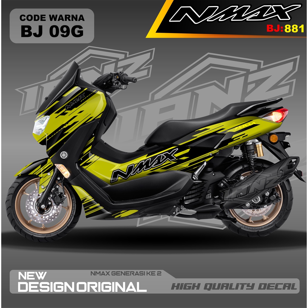 DECAL STICKER NMAX FULL BODI BLOK MOTOR / DECAL FULL BODY NMAX / DECAL STIKER FULL BODY NMAX / stiker decal nmax terbaru