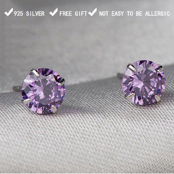 50 buah desain perak Italia 925 anting-anting wanita asli Korea fashion perhiasan anting[tidak mudah luntur] [tidak alergi]-3