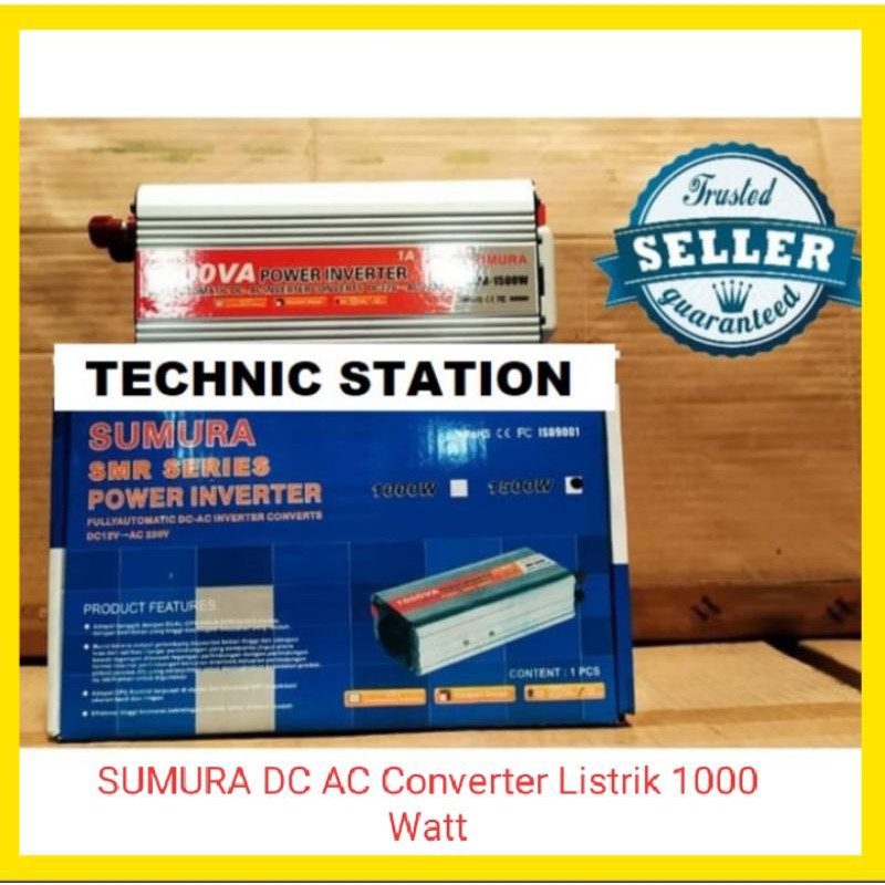 Power Inverter Mobil 1000W SUMURA DC AC Converter Listrik 1000 Watt
