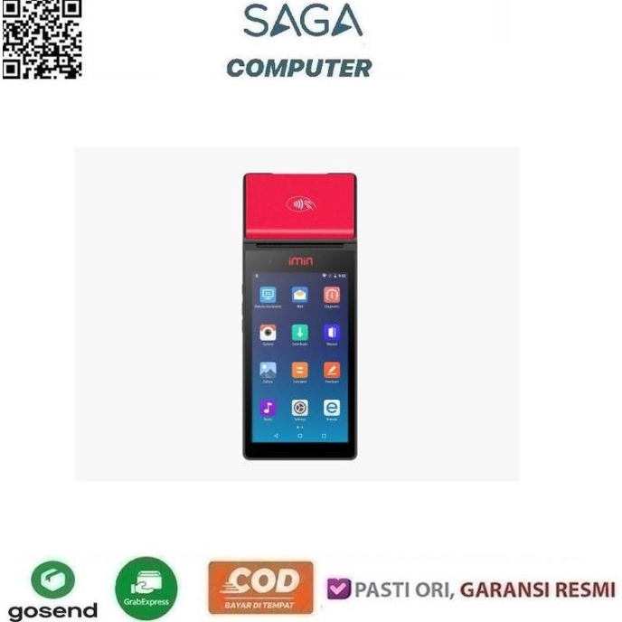 Mesin Kasir Pos Android Portable Imin M2 202 Printer Thermal Scanner