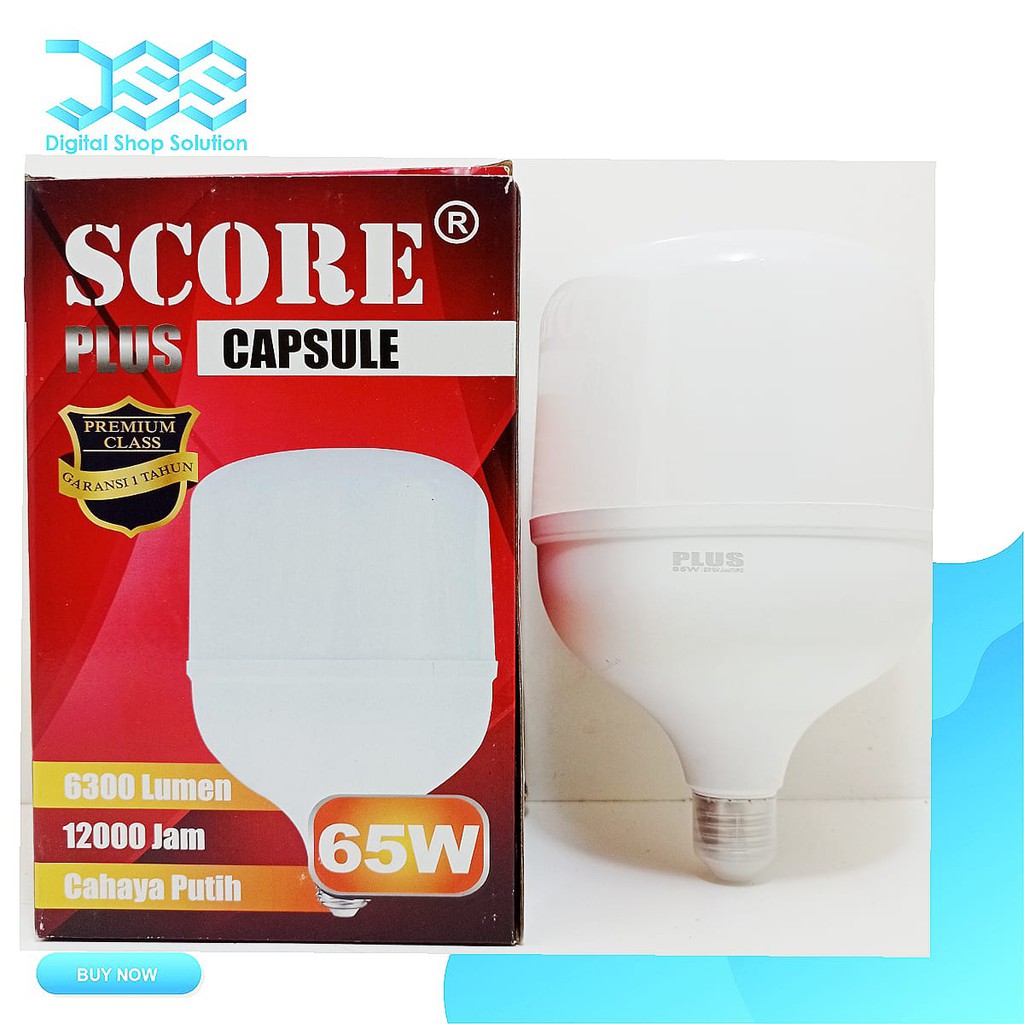 Lampu LED 65Watt Bohlam LED 65W Murah Garansi 1 Tahun SCORE Capsul