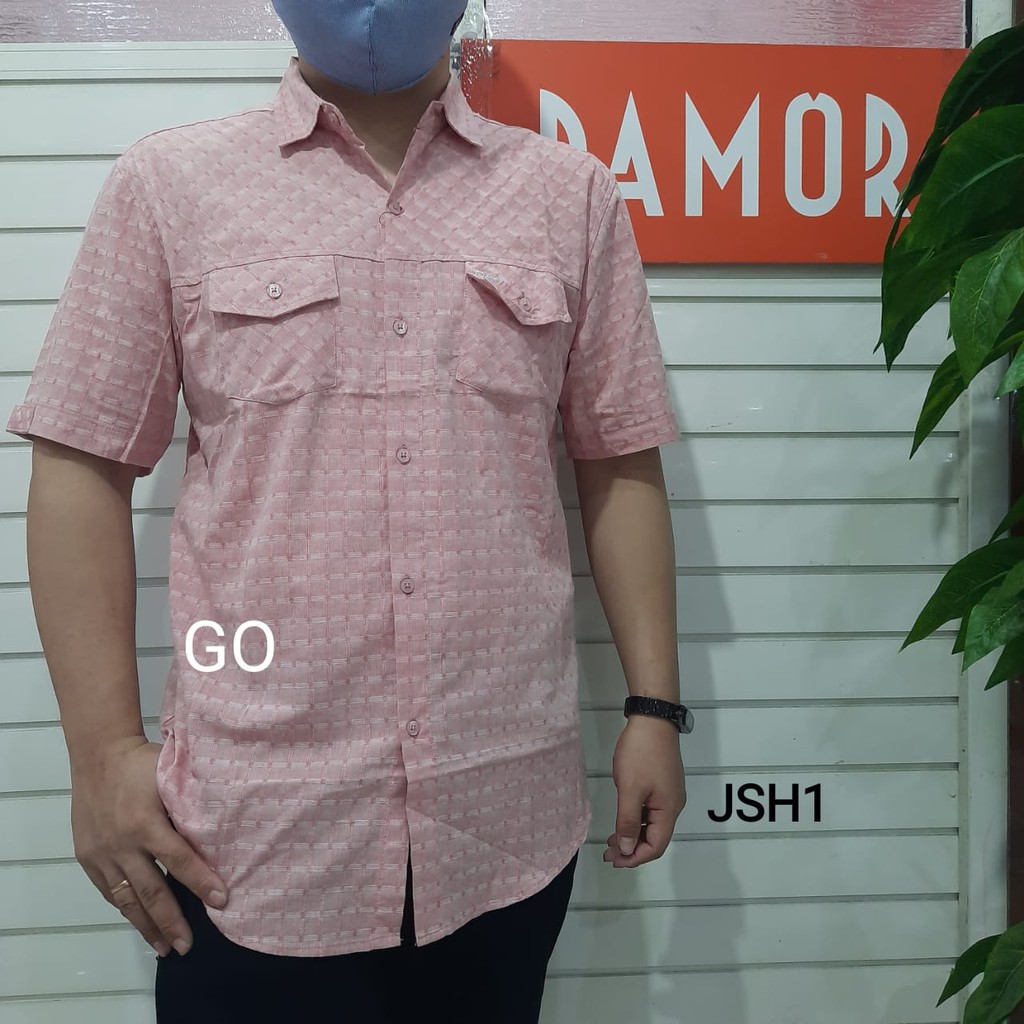 gos JSH DAMOR (CRESSIDA) KEMEJA Cowok Pakaian Pria Kemeja Dewasa Slimfit Lengan Pendek