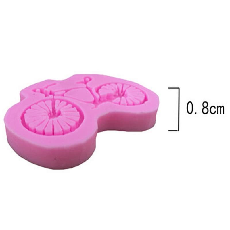 3D Silicone Mold Fondant Cake Decorate - Bicycle