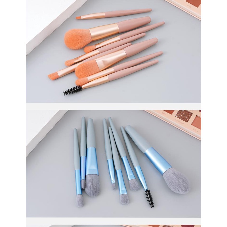 [Original] Kuas Kosmetik Lameila 1 Set, Brush Set 8pcs Professional makeup tools/Kuas Makeup/Kuas Kosmetik/Brush Set/Brush Kosmetik/Brush Makeup/Set Kuas Makeup/Alat Makeup