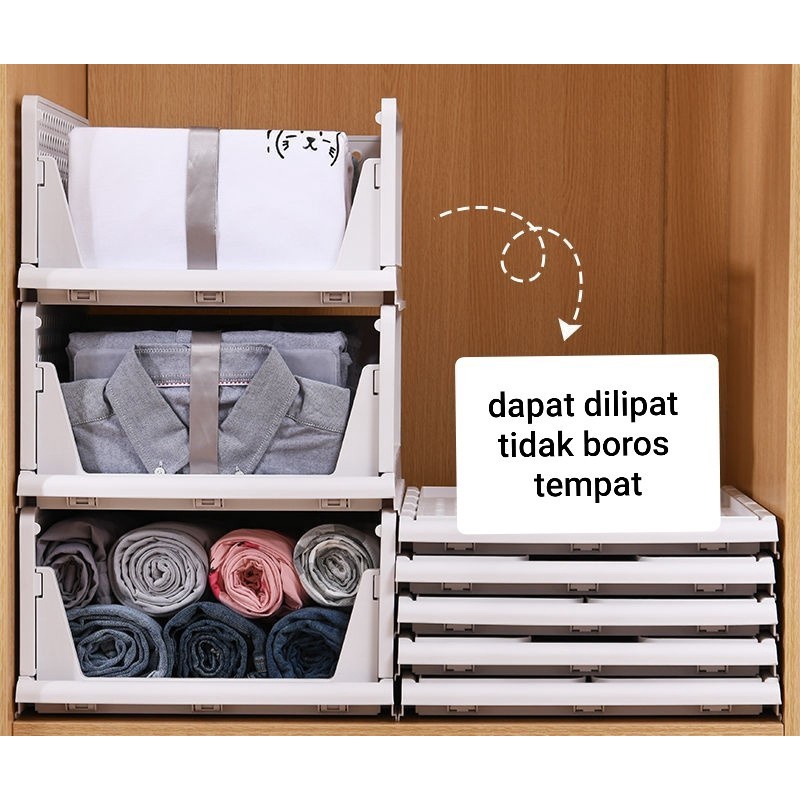 LT- [800GR] DRAWER Rak baju Laci Storage Penyimpanan Rak Baju Tempat Baju