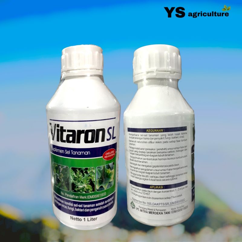 VITARON SL 1 Liter Pupuk Anti Kuning Daun/Klorosis dan Perbaikan Sel Tanaman
