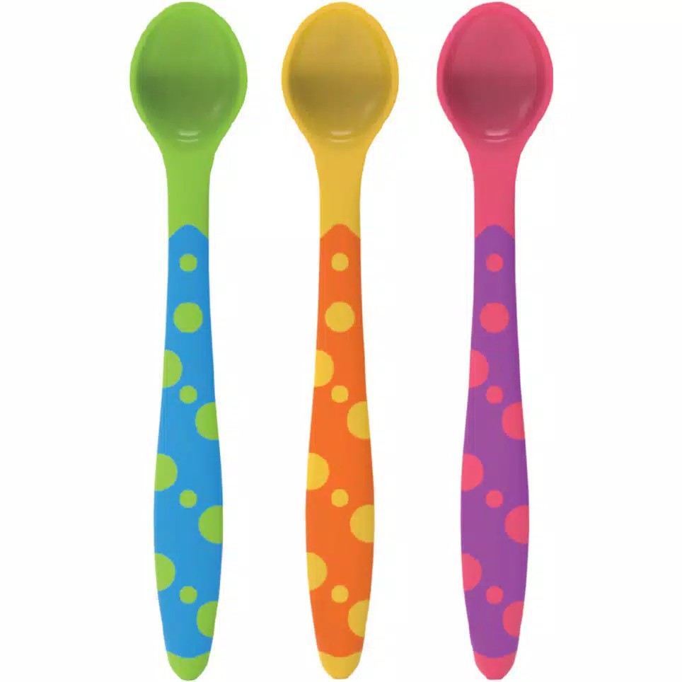 3 pcs SENDOK BAYI BABY SAFE WEANING SPOON BS351- BAYI ONLINE SHOP