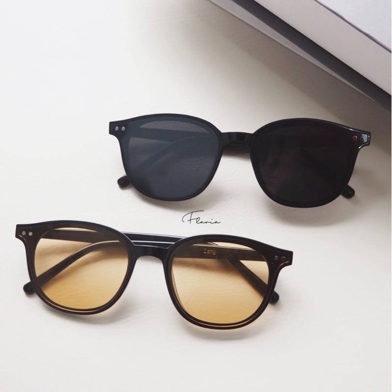 Flavia Eyewear - Kacamata Hitam Sole Round Acetat Anti UV