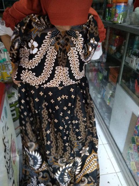 (batik Couple Familly) Batik Ayah Ibuk & Anak Motif Gurita