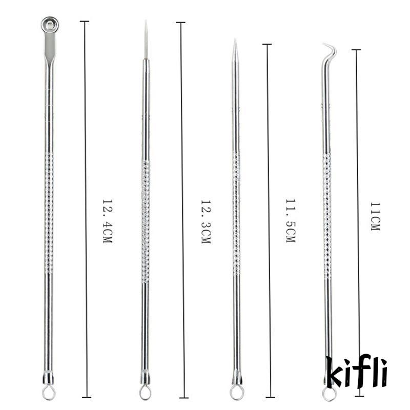 4pcs / Set,Jarum Pembersih,Jerawat / Komedo