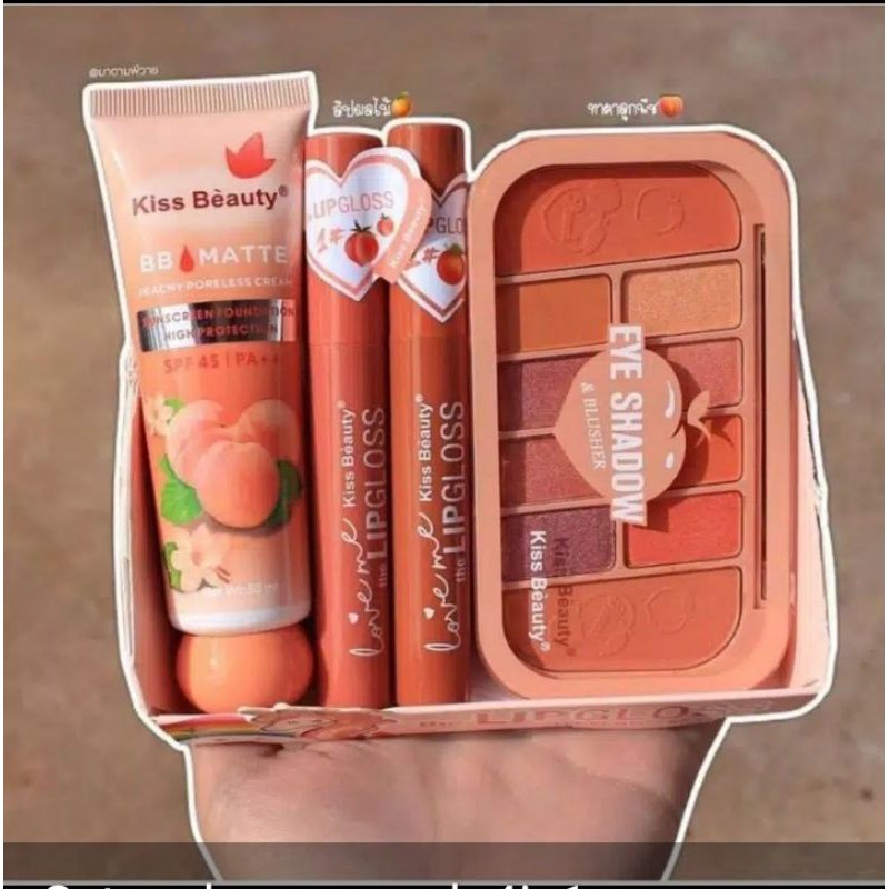 Paket make up peach kiss beauty