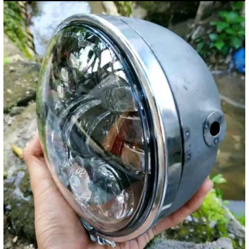 Lampu depan Daymaker 19 LED dotsae 5.75inch variasi CB japstyle