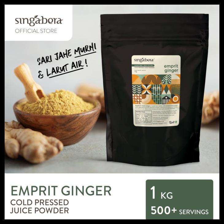 

DISKON TERBATAS !!! SINGABERA COLD PRESSED GINGER POWDER 1KG - SERBUK JAHE / BUBUK TERLARIS