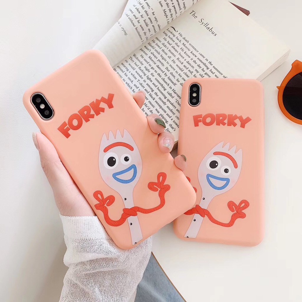 Soft Case Tpu Frosted Motif Toy Story Garpu Lucu Untuk 