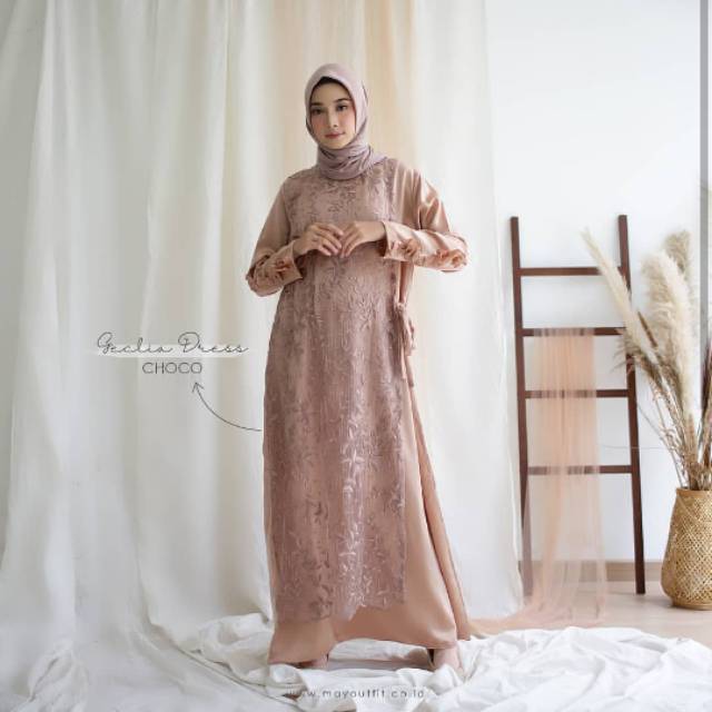 Geclia Dress Choco by myoutfit