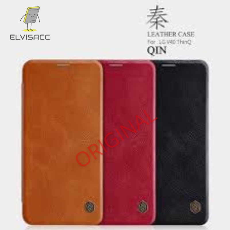 LG V40 THINQ NILLKIN QIN LEATHER CASE ORIGINAL