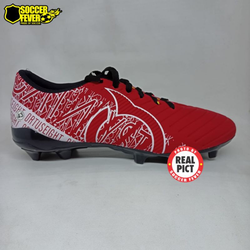 Sepatu Sepak Bola Dewasa Ortuseight Merah List Putih Terbaru Murah