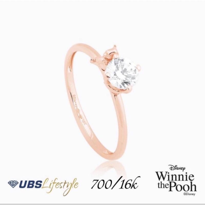 Cincin winnie the pooh solitaire UBS kadar 700 16K