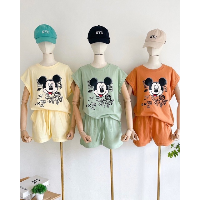 SET GIANTS BASIC MODEL CELANA PENDEK MOTIF MICKY IMPORT BANGKOK/SET BANGKOK (BJGB320)