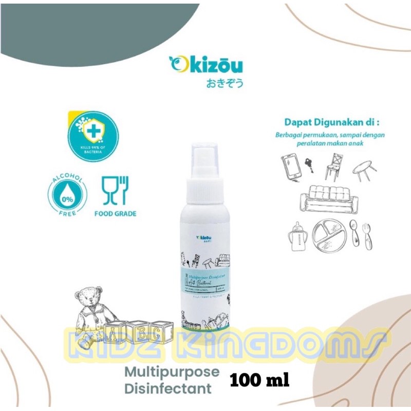 Multi purpose Disinfektan Food Grade Spray 100 ml Okizou