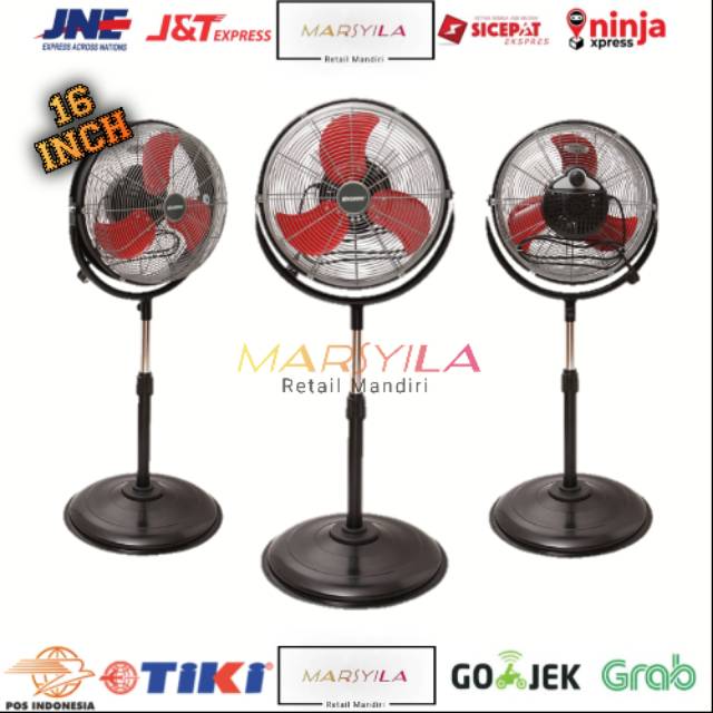 KRISBOW KIPAS ANGIN LANTAI 16 INCH OSCILATION | INDUSTRIAL FAN | KIPAS ANGIN