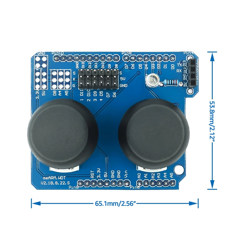 Bt Modul Tombol Joystick Game Dual-axis Dengan Sensor Untuk PS2 R3