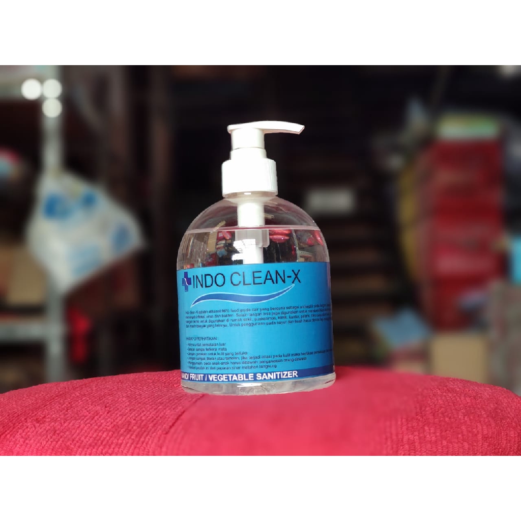 Hand Sanitizer Indo Cleanx450 ML / anti bakteri / fruit / vegetable sanitizer