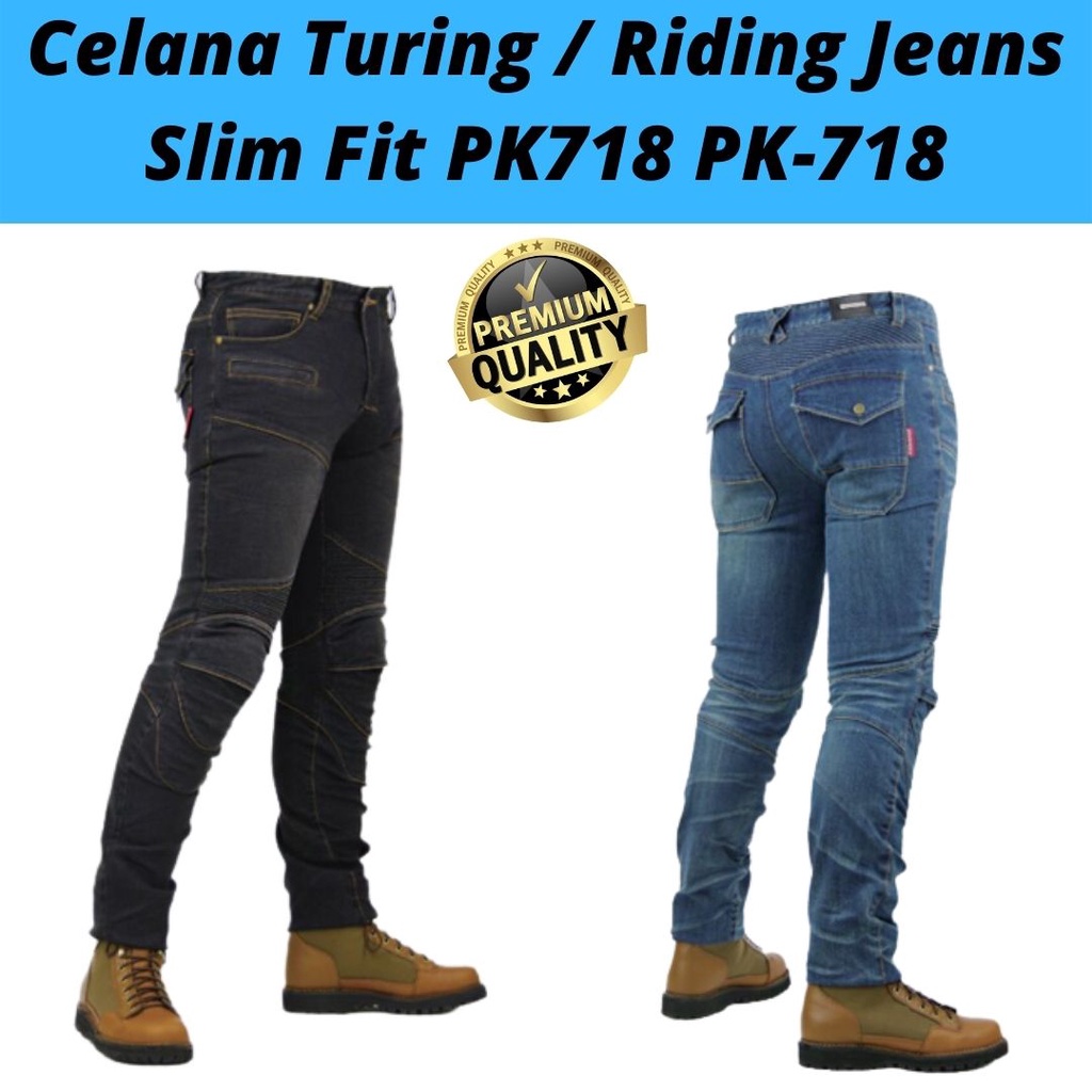Celana Turing / Riding Jeans Komine Slim Fit PK718 PK-718
