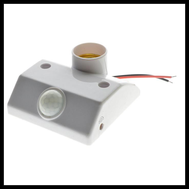 Mayitr Fitting Lampu Bohlam Socket E27 dengan Infrared Motion Sensor 60W - PIR-E27DZ-FX