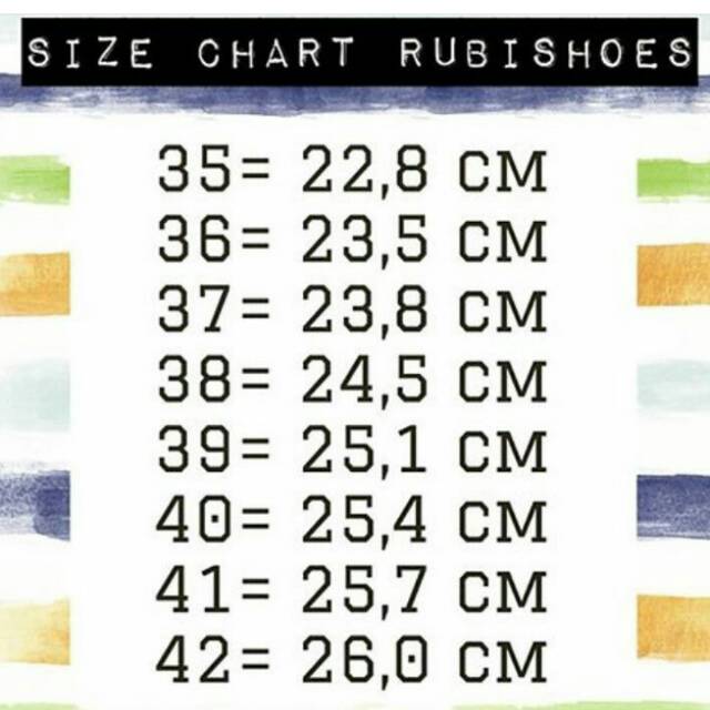 size 8 to cm shoes