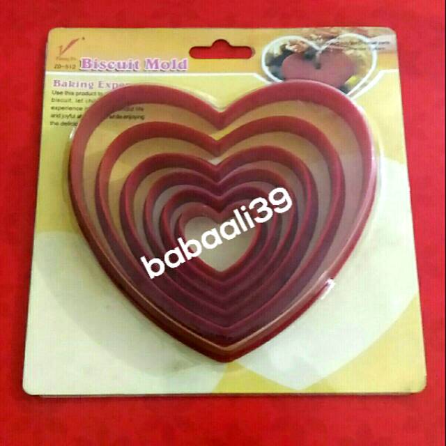 

Cutter Cookies Love Set 6