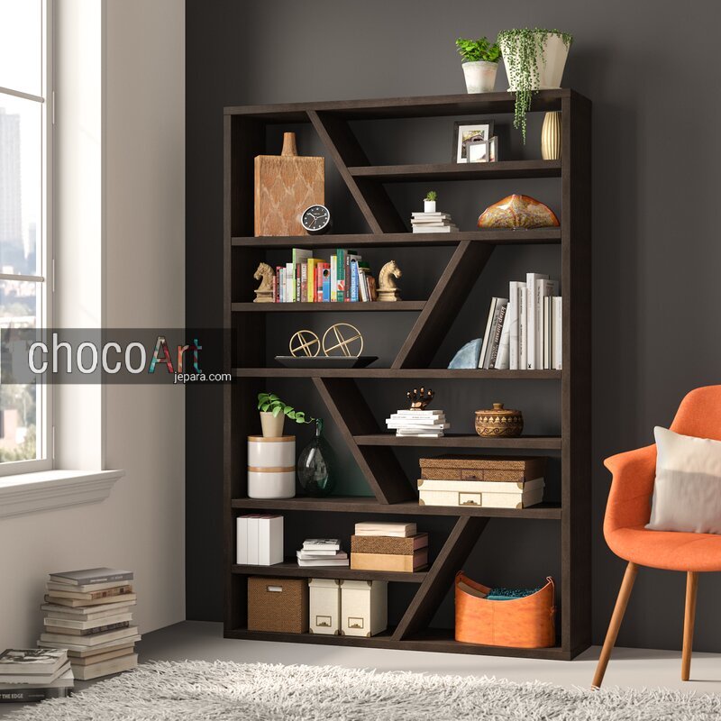 rak buku / lemari buku Minimalis 
 Bahan Kayu Jati Pembatas Ruang penyekat ruangan minimalis / pemba