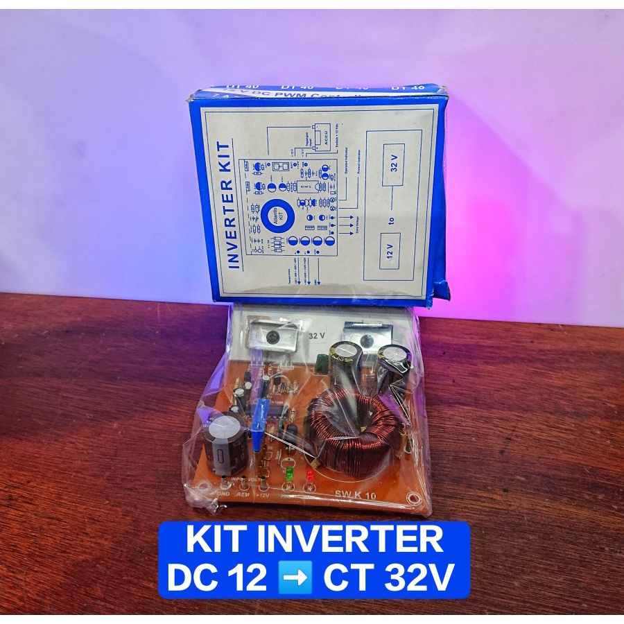 Kit Inverter DC to DC 12V to 32V CT / Inverter 32V Converter DC to CT