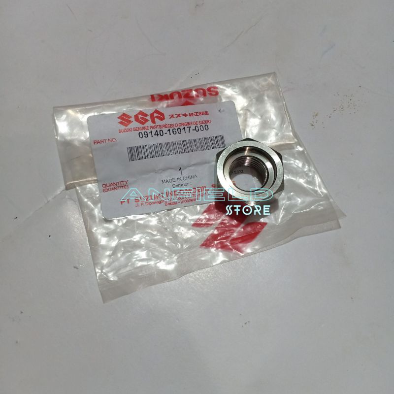 mur nut gear depan Suzuki THUNDER 125 old original sgp