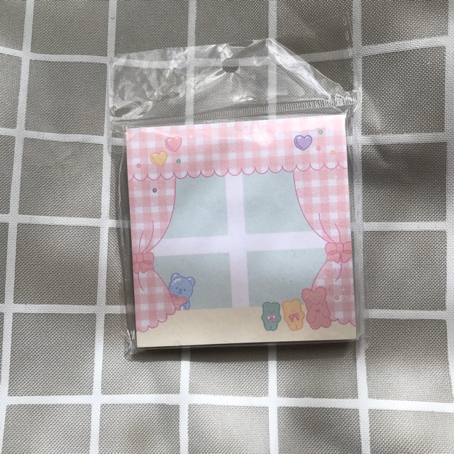 

Cute Korean Gummy Pink Sticky Note
