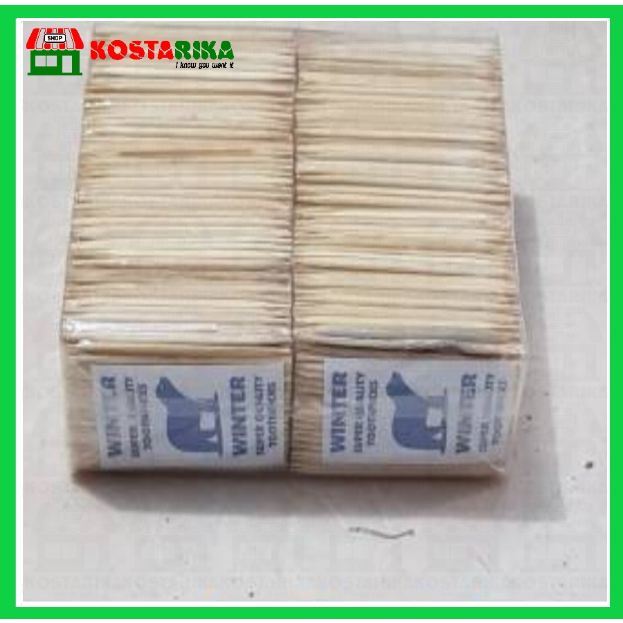 Tusuk gigi bamboo isi 100pcs merk Winter