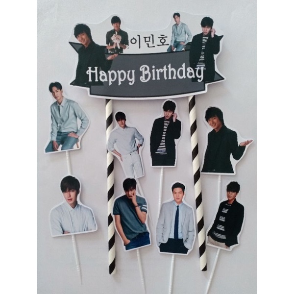 TOPPER CAKE GAMBAR LEE MIN HOO BISA REQUEST NAMA