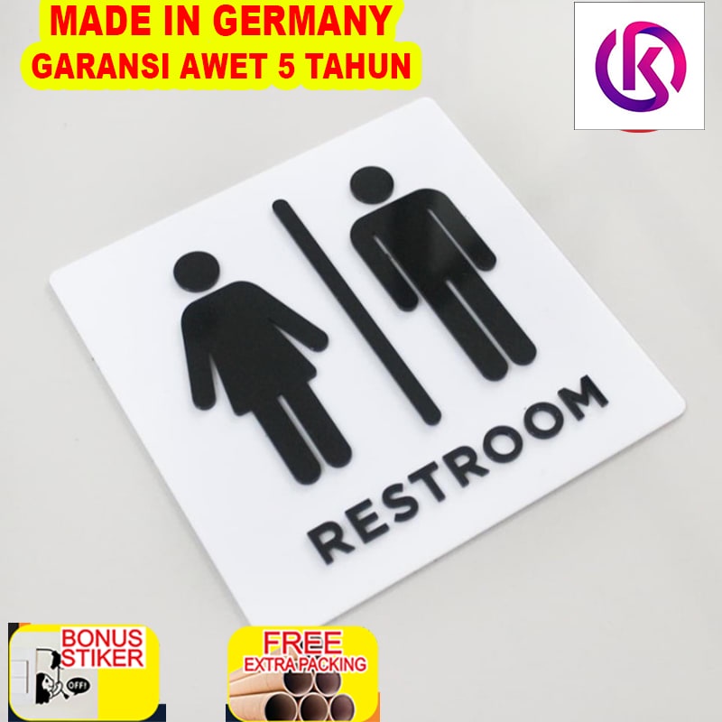 

Murah Sign Board Akrilik Timbul 20x20 | Toilet Sign | Acrylic Sign