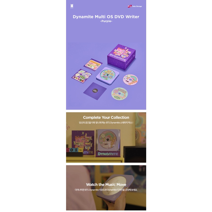 BTS Dynamite Multi OS CD / DVD Writer