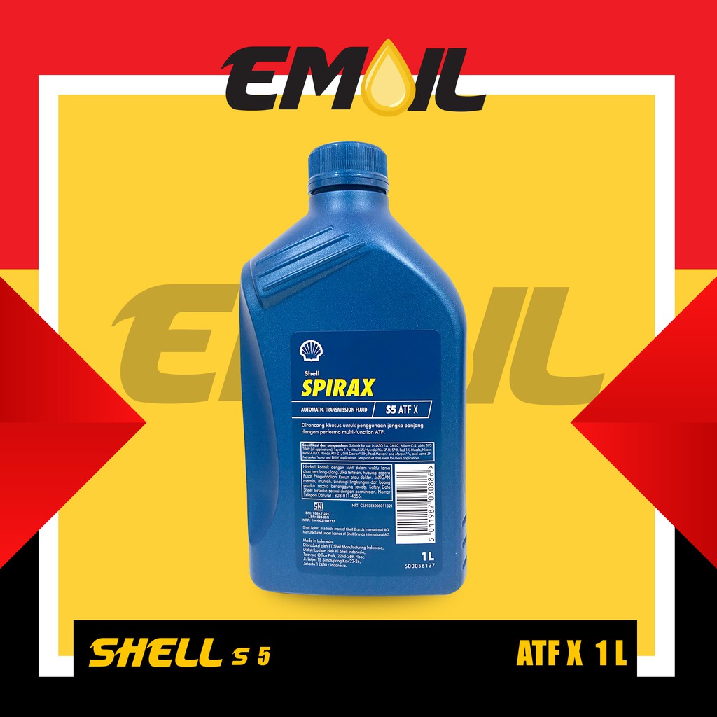 NEW OLI MATIC SHELL SPIRAX S5 ATF X/ATF MULTI VEHICLE KEMASAN 1 LITER