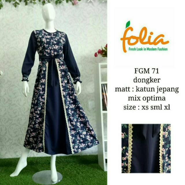 Gamis Folia/Grosir Gamis Folia